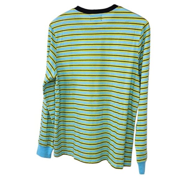 Stussy Womens Striped Long Sleeve T-Shirt, Cotton, Crew Neck, Streetwear, Size M - Picture 2 of 7
